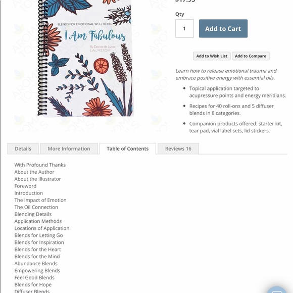 EUC I Am Fabulous emotional essential oil book - Picture 5 of 6